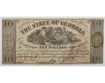 1864 Georgia Currency – Milledgeville – 6478