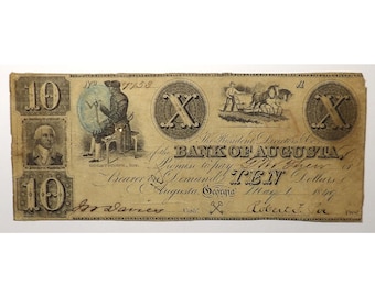 1849 Georgia Currency – Augusta – 5989