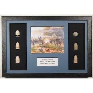 Battle of Antietam – Dunker Church – Original Civil War Artifacts - Civil War Memorabilia - Civil War Bullets - Prang Lithograph