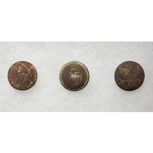 Federal Infantry “Eagle” Buttons – New York Militia Button - “Harrison’s Landing” - Civil War Buttons - Civil War Memorabilia