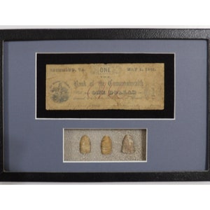 1861 Richmond, Virginia Currency - Civil War Relics - Civil War Bullets - Civil War Memorabilia - Civil War Currency