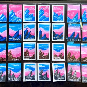 BADLANDS Halsey Series - Original Hand Drawn ACEO / Artist Trading Card