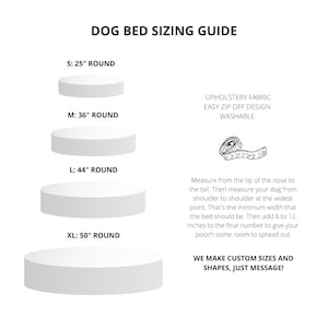 Eco Friendly Round Pet Bed Insert, Dog Bed Insert Made From Recycled Material, Hypoallergenic Pet Insert, Sustainable Replacement Bed Insert image 2