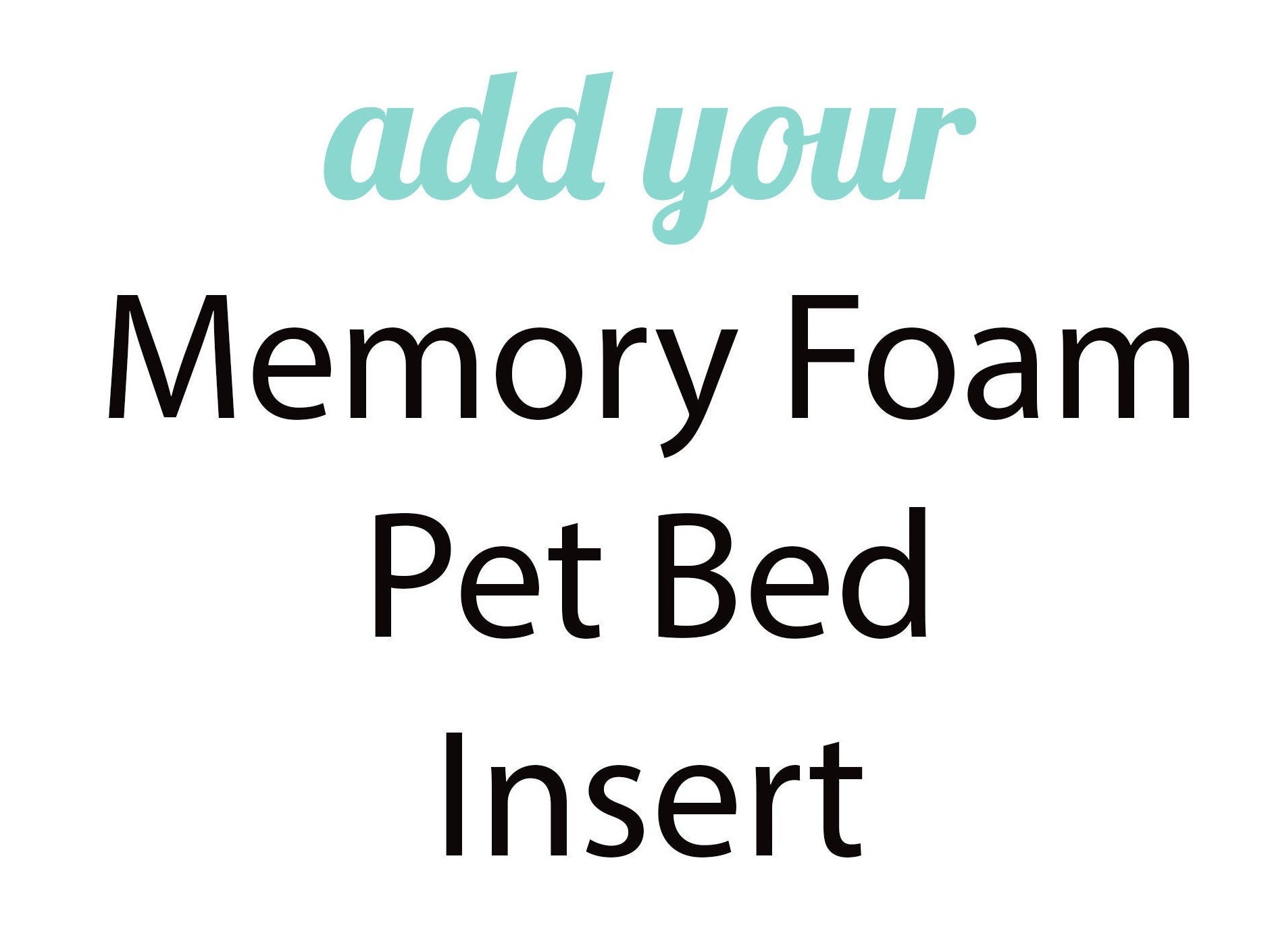 Memory Foam Dog Bed Insert
