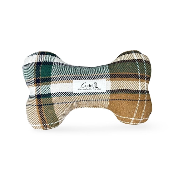 Cabin Check Dog Bone Toy  Plaid Squeaky Dog Toy, Fall Flannel Chew Toy,  Rustic Handmade Pet Gift, Puncture Proof Squeaker - Etsy Israel