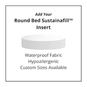 Umweltfreundlicher runder Haustierbetteinsatz, Hundebetteinsatz aus recyceltem Material, hypoallergener Haustiereinsatz, nachhaltiger Ersatzbetteinsatz