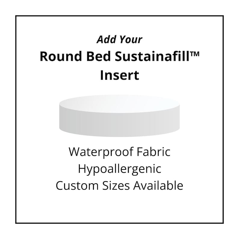 Round Bed Insert for Cuddl Circle Beds, Small, Medium or Large sizes.