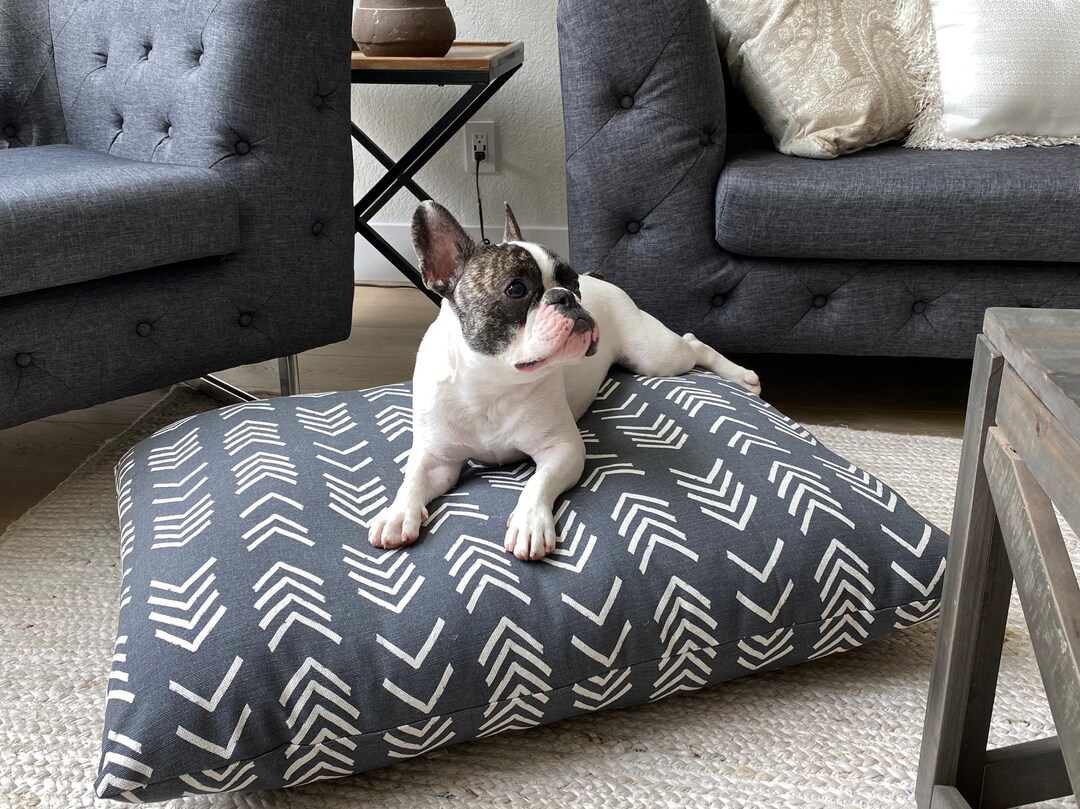 Modern Mud Cloth Dog Bed Cover Boho Chic Mudcloth Black Pet Etsy