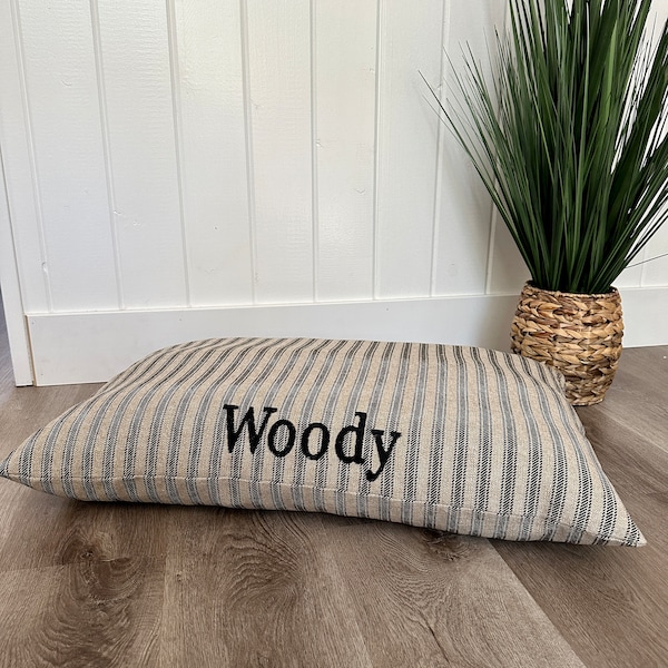 Striped Dog Bed Etsy