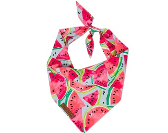 Watermelon Dog Bandana, Pink Pet Bandana, Summer Dog Bandana, Cute Dog Neckwear, Personalized Pet Bandana, Dog Accessories, watermelon Decor