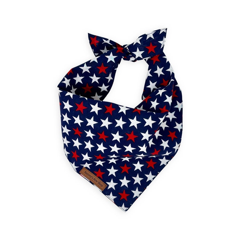 Personalized Fourth Of July Dog Bandana, Red, White, and Blue Pet Outfit, Patriotic Pet Bandanas, Dog Bandanas With Name, Custom Dog Gifts Woof of July