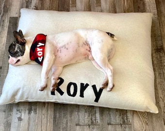 Tan Dog Bed Cover, Neutral Pet Bed Cover, Modern Dog Duvet , Farmhouse Chic Pet Bed, Light Brown Pet Bedding, Personalized Pet bed Cover