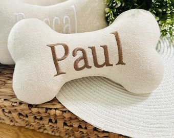 Personalized Dog Gift, Puppy Bone Toy Embroidered With Name, Custom Pet Toys, Personalized Dog Gifts, New Puppy Toys, Birthday Gift For Dogs