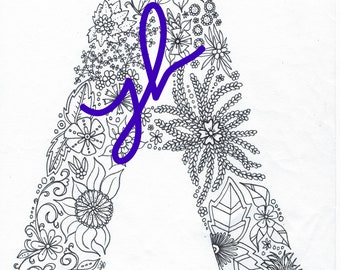 Letter A Coloring Page