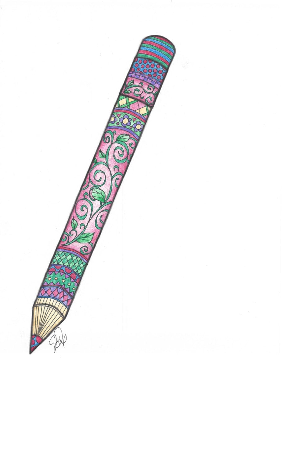 Pencil Coloring Page! - Etsy