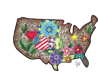 USA Coloring Page