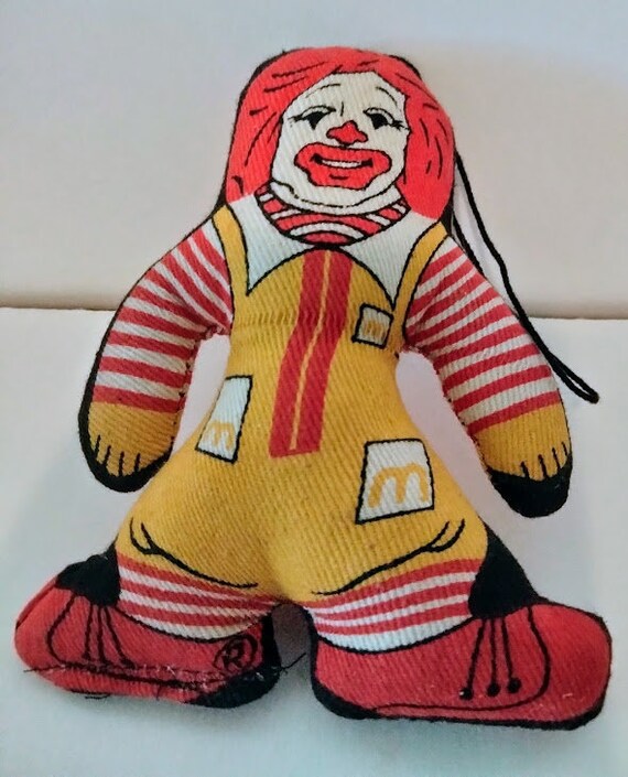 ronald mcdonald plush doll
