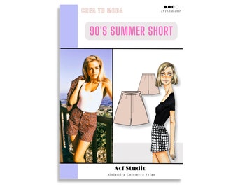 CREA TU MODA: 90's summer short