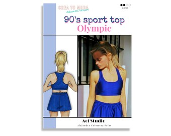 CREA TU MODA: 90’s sport top Olympic