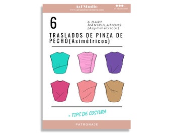 E-Book zum Erstellen von Mustern: 6 Transformationen mit Abnäherübertragung (asymmetrisch)