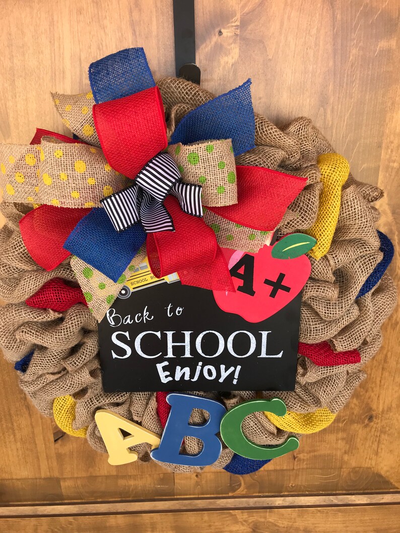 Homeschool Wreath Classroom Wreath Teacher Wreath for Etsy