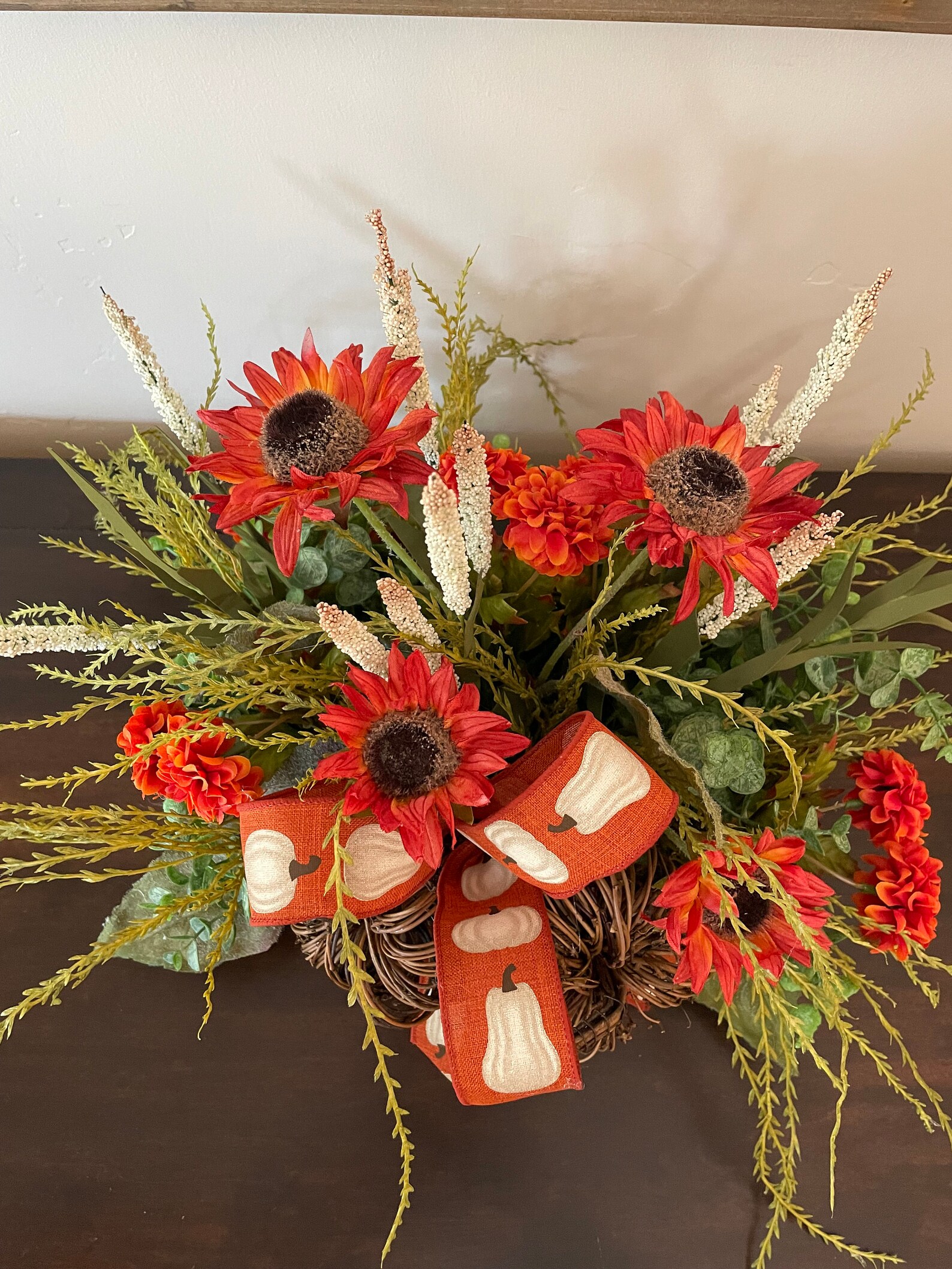 Fall Centerpiece Rustic Fall Centerpiece Farmhouse Fall - Etsy