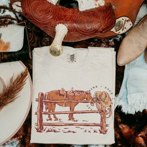Cowgirl Shirt, Horse Shirt, Western Shirt, Cow Shirt, Graphic Tee Shirt, Comfort Colors Shirt
