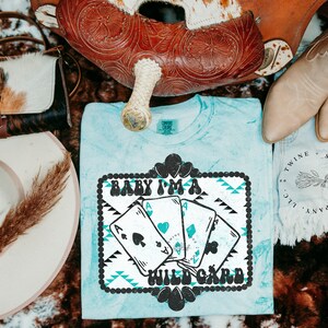 Wild Card Shirt, Cowgirl Shirt, Horse Shirt, Western Shirt, Cow Shirt, Graphic Tee Shirt, Comfort Colors Shirt
