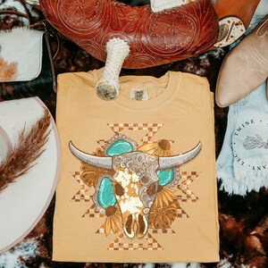 Cow Skull Shirt, Horse Shirt, Western Shirt, Cow Shirt, Graphic Tee Shirt, Comfort Colors Shirt