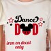 Dance Mom Cheer Mom Dad Vinyl Decal / Dancer Mom Mickey Minnie - Etsy