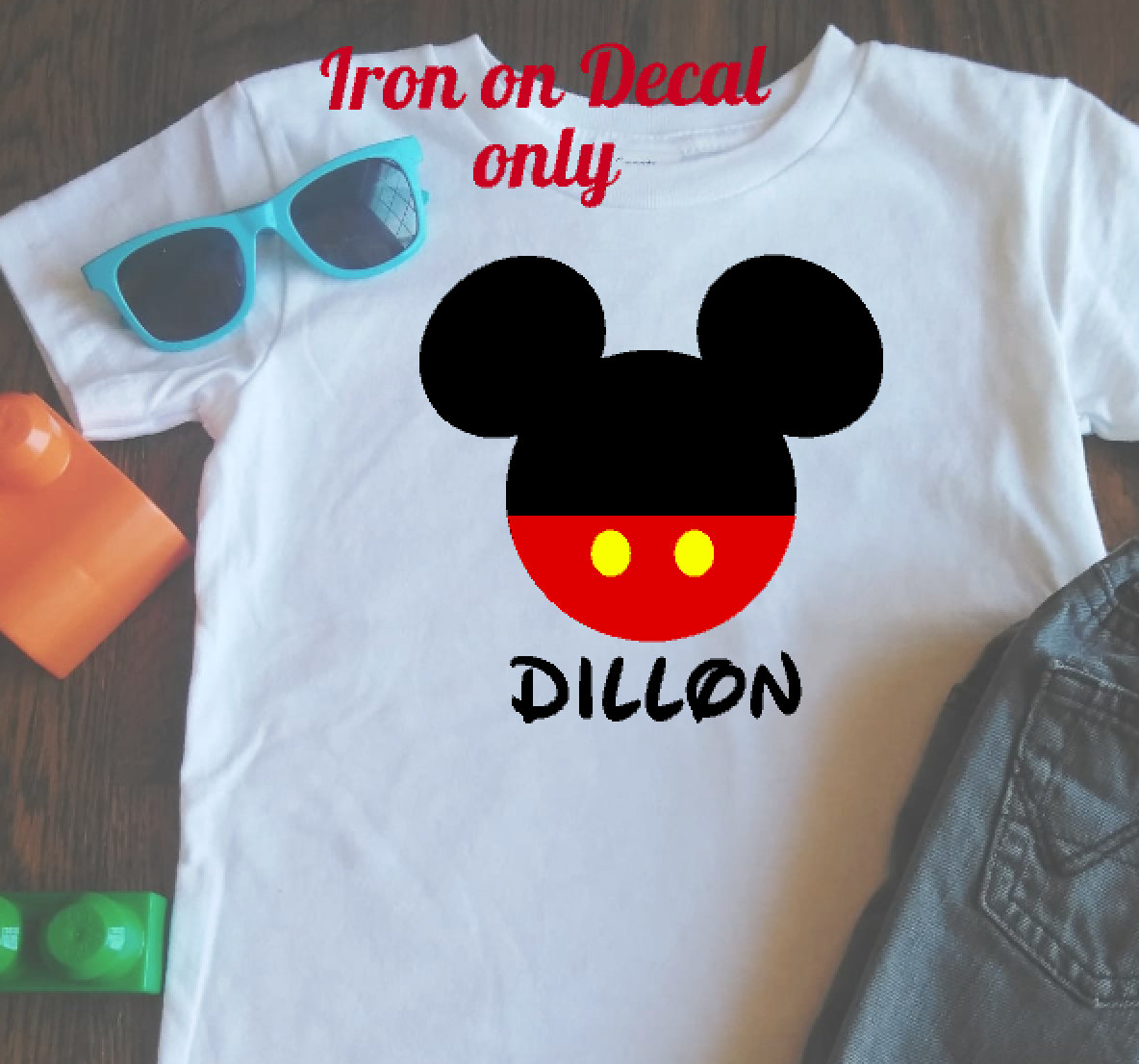 Personalized Mickey Mouse With Pants Buttons Classic Matching - Etsy