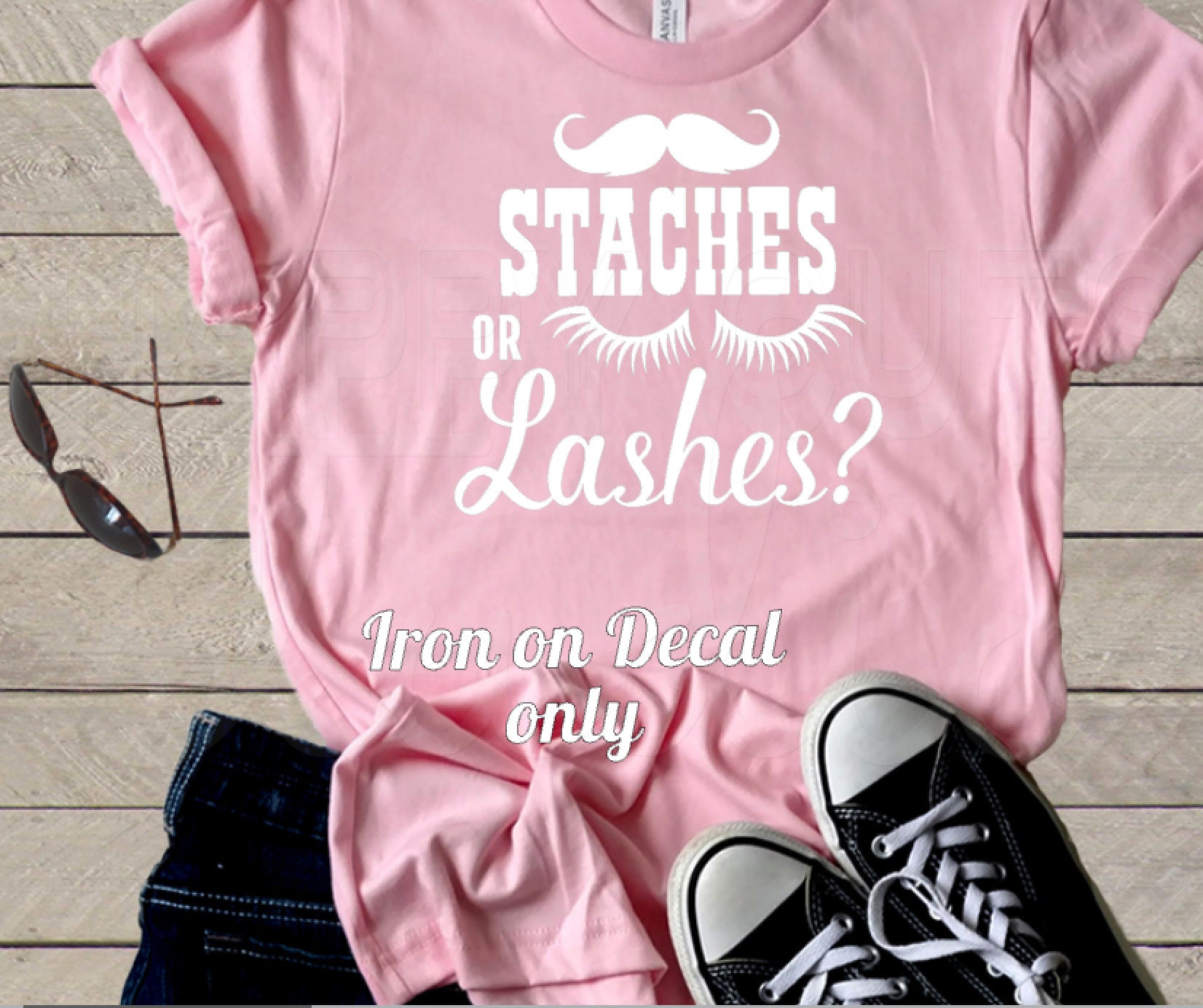 Staches or Lashes Maternity Pregnancy Announcement Boy or | Etsy
