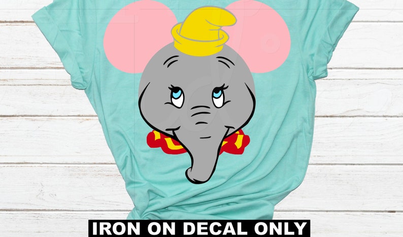 Personalized Dumbo Head / Mickey Mouse Ears Matching Family Disney Vacation Mom Dad Brother sister Disney Iron On Decal Vinyl for Shirt 210 image 3