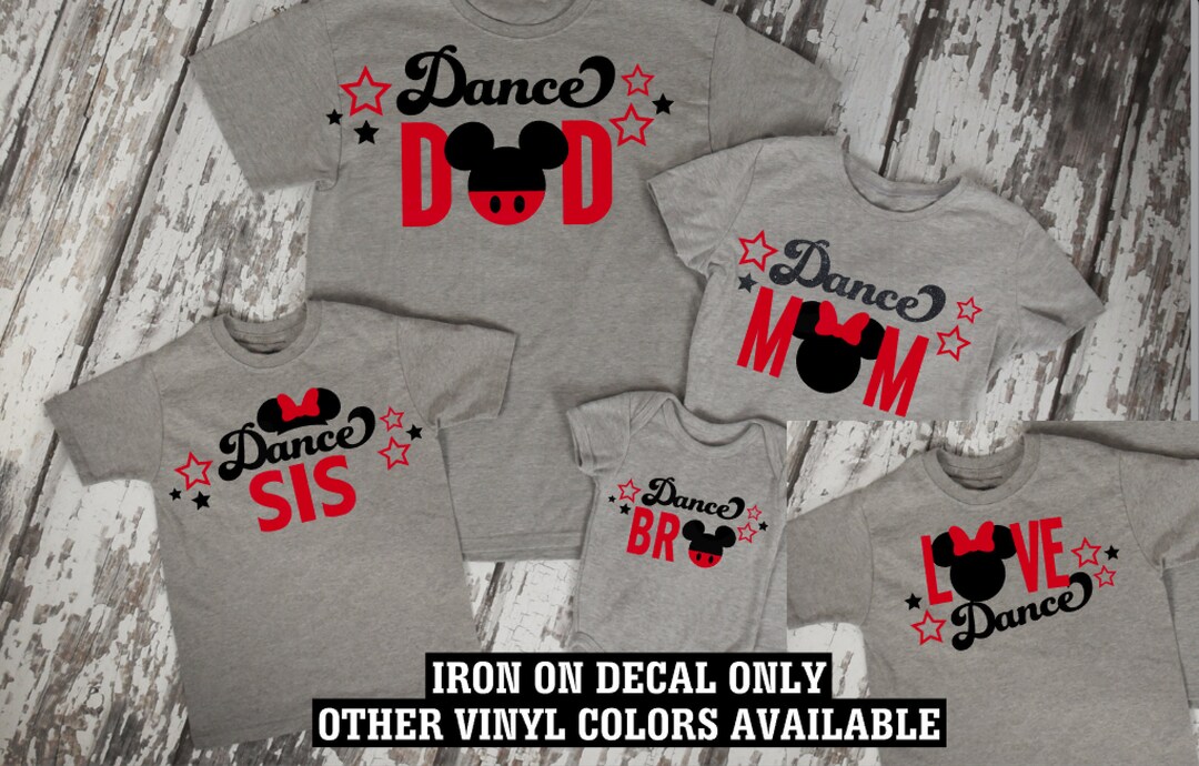 Dance Mom Cheer Mom Dad Vinyl Decal / Dancer Mom Mickey Minnie Mouse ...