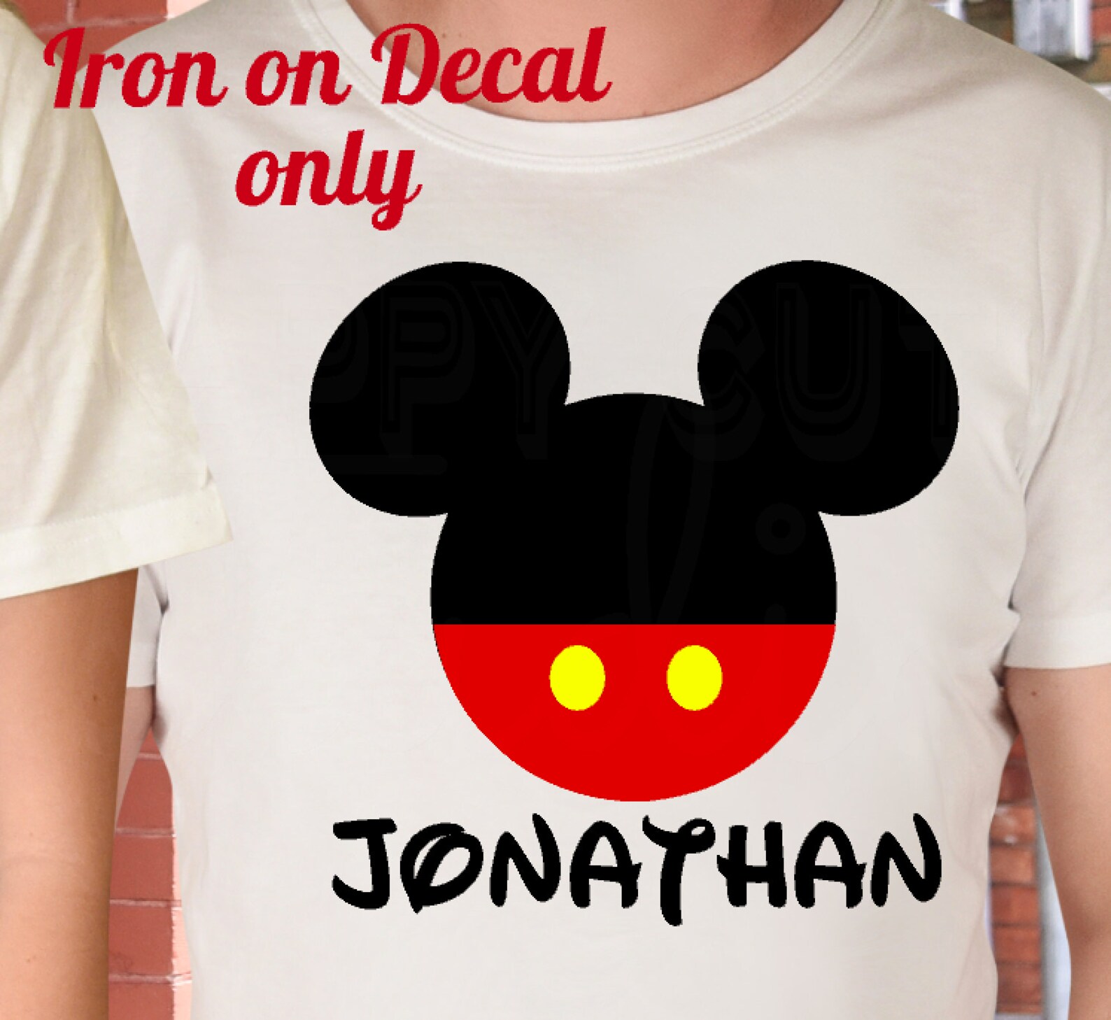 Personalized Mickey Mouse With Pants Buttons Classic Matching - Etsy