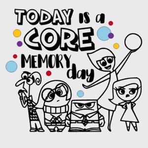 Today is Core Memory Day / Inside Out / Disney Iron on Decal Disneyland ...