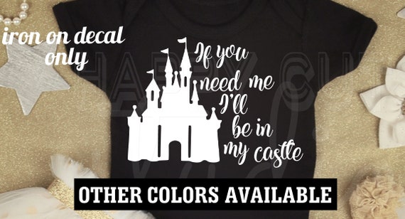 Home is Where the Castle is Iron On Vinyl Decal for T Shirt