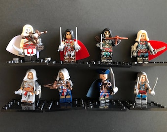 Brand new unassembled Assassins creeds unity minifigures movie TV show ninjia minifigures Kenway Firenze Cormac Dorian minifigures