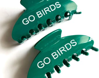 Go Birds Hair Claw Clip ~  Philadelphia Eagles