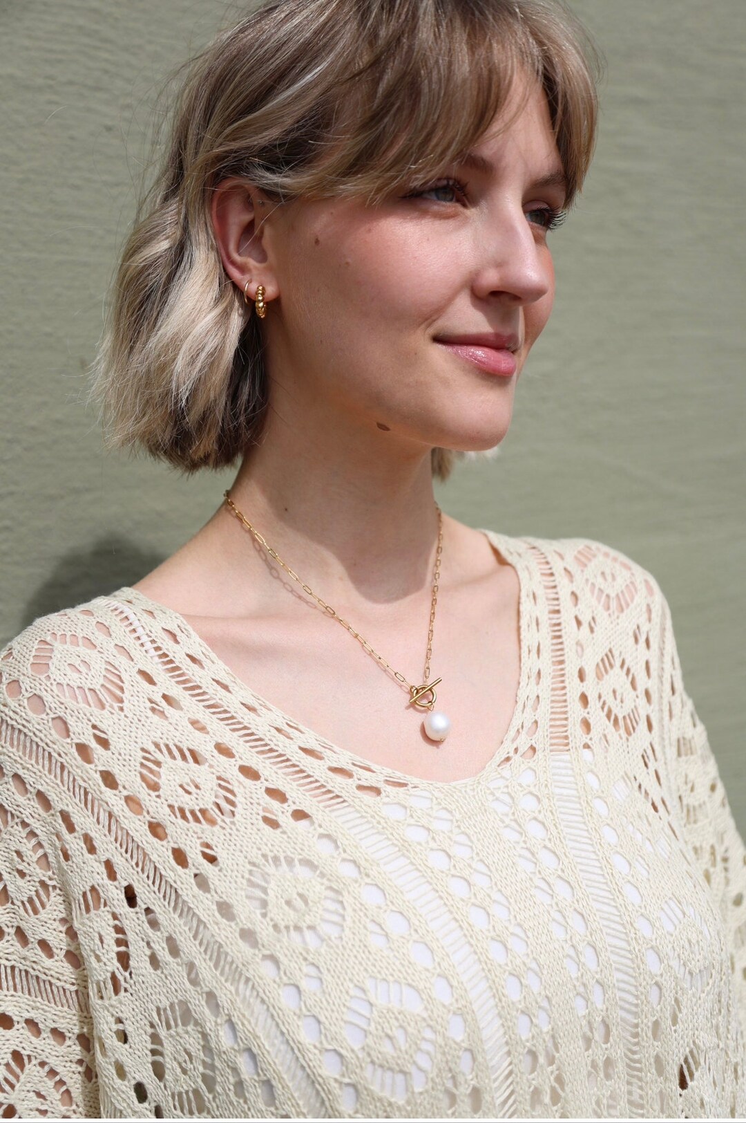 Isla Gold Layered Pearl Necklace