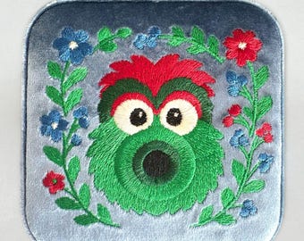 Philadelphia Baseball Mascot Jewelry Travel Case Box