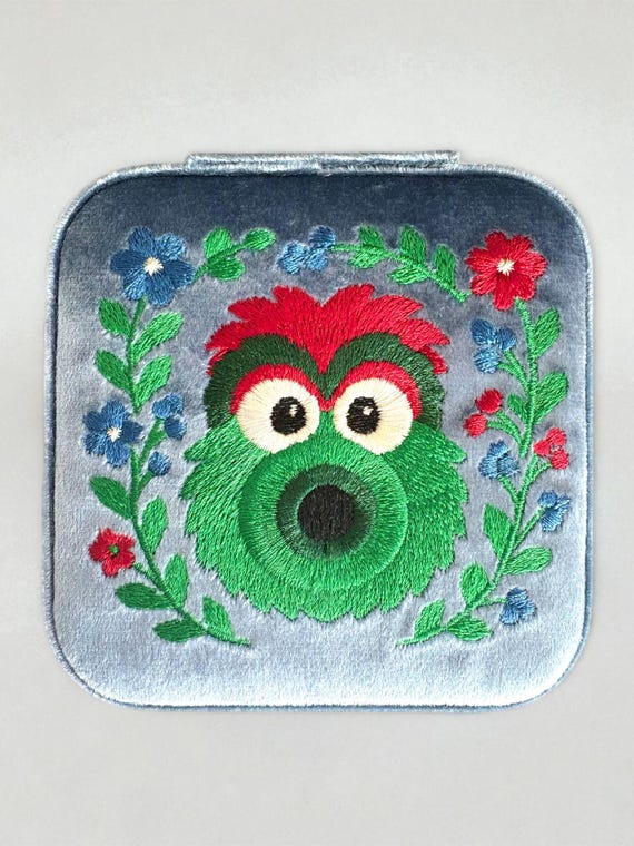 Philadelphia Baseball Mascot Jewelry Travel Case Box