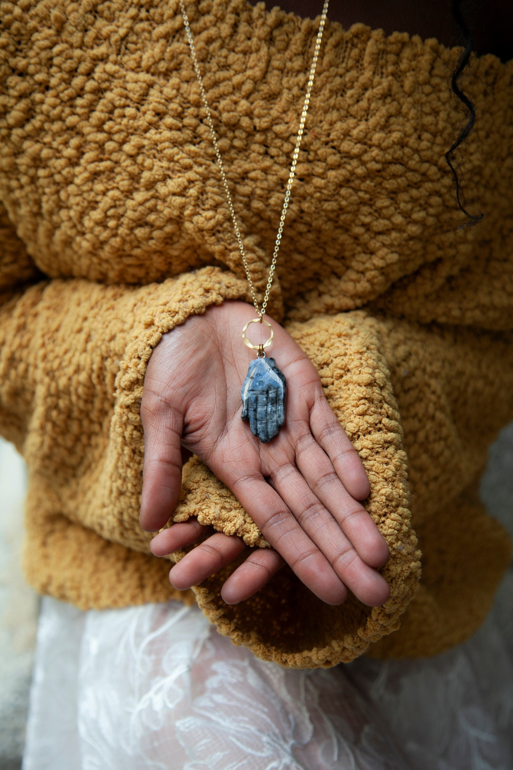 Larvikite Necklace - Etsy