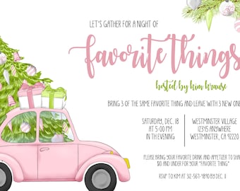 Favorite Things Party, Christmas Invitation, Ladies Christmas Party