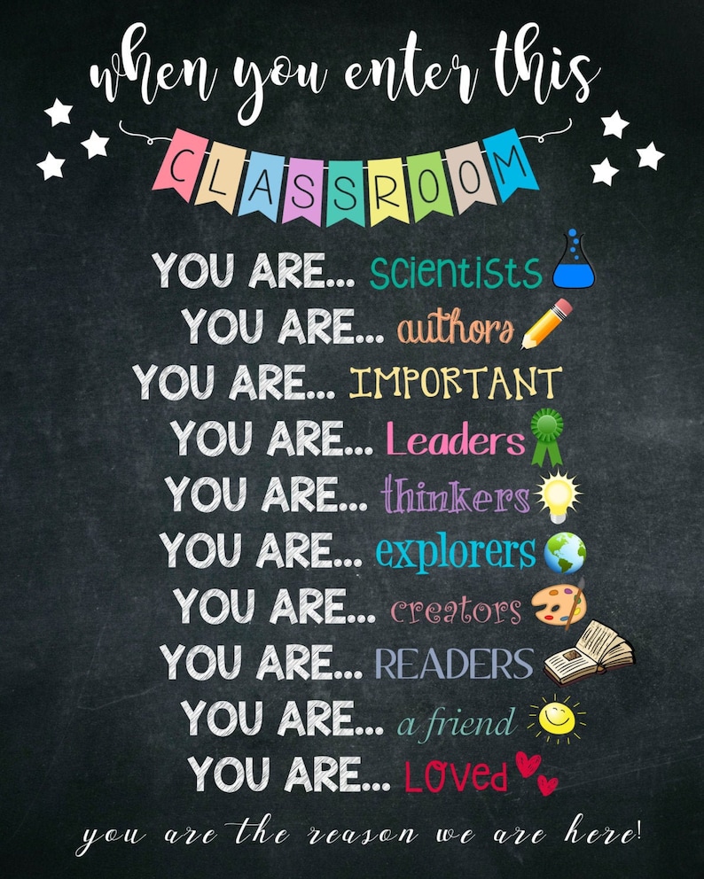 Teaching Poster, Inspirational, All Subjects, Poster for Classroom