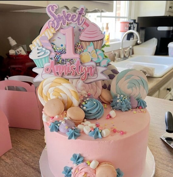 Buy Sweet One Birthday Cake Topper Two Sweet Birthday Cake Online in India - Etsy
