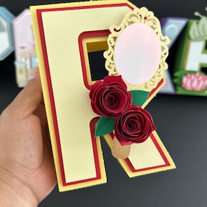 Princess Inspired 3D Party Letters, Princess Birthday Decor, Royal ...