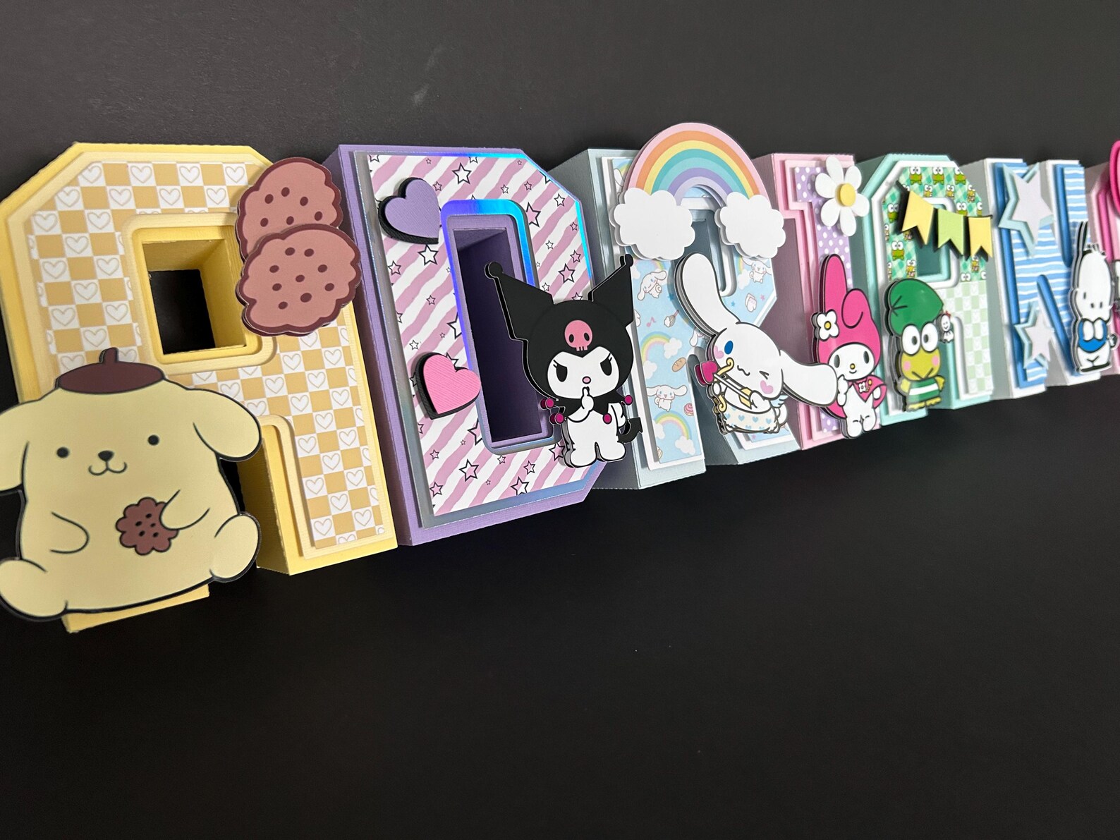 Sanrio Character 3D Letters, Kawaii Room Decor, My Melody Birthday ...