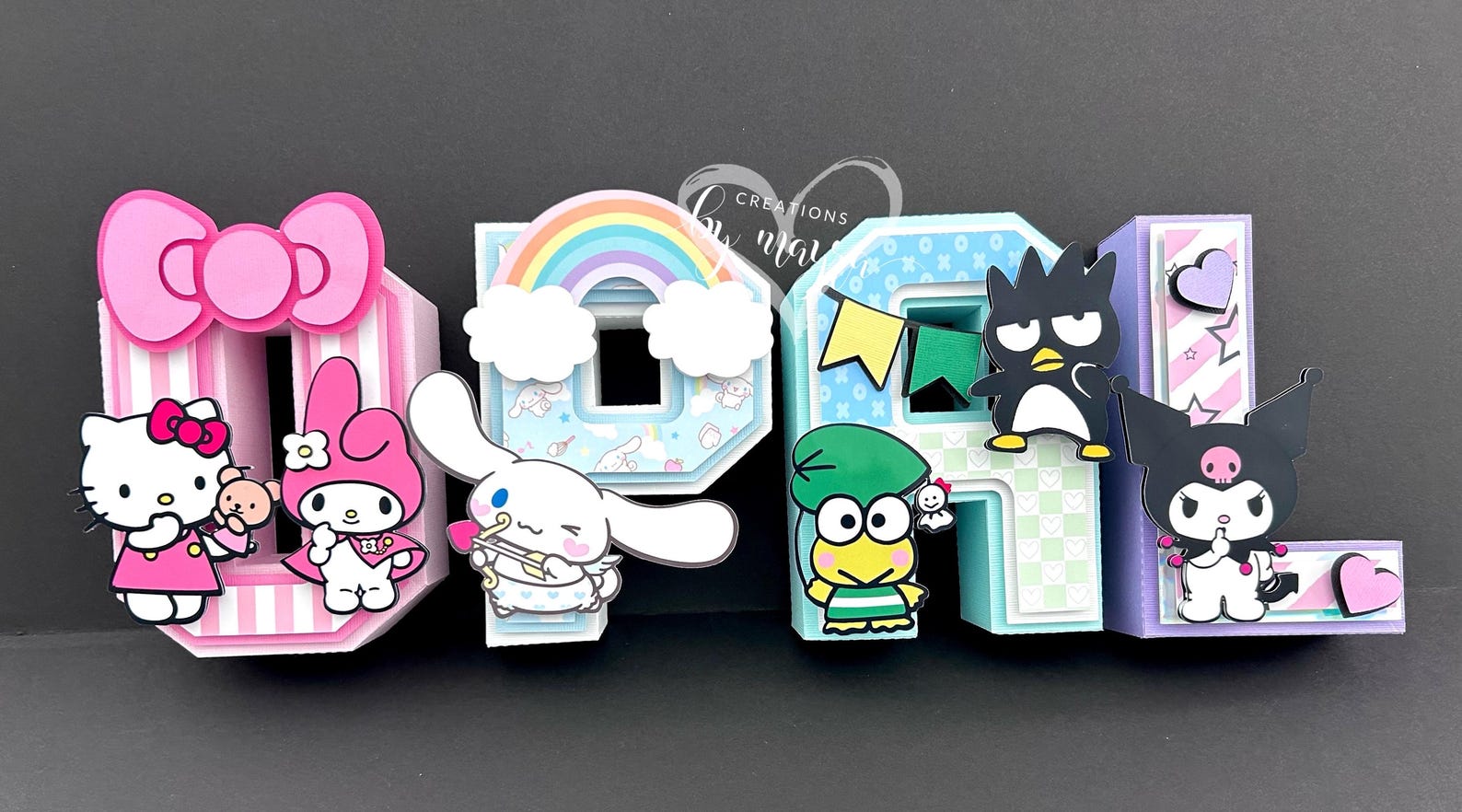 Sanrio Character 3D Letters, Kawaii Room Decor, My Melody Birthday ...