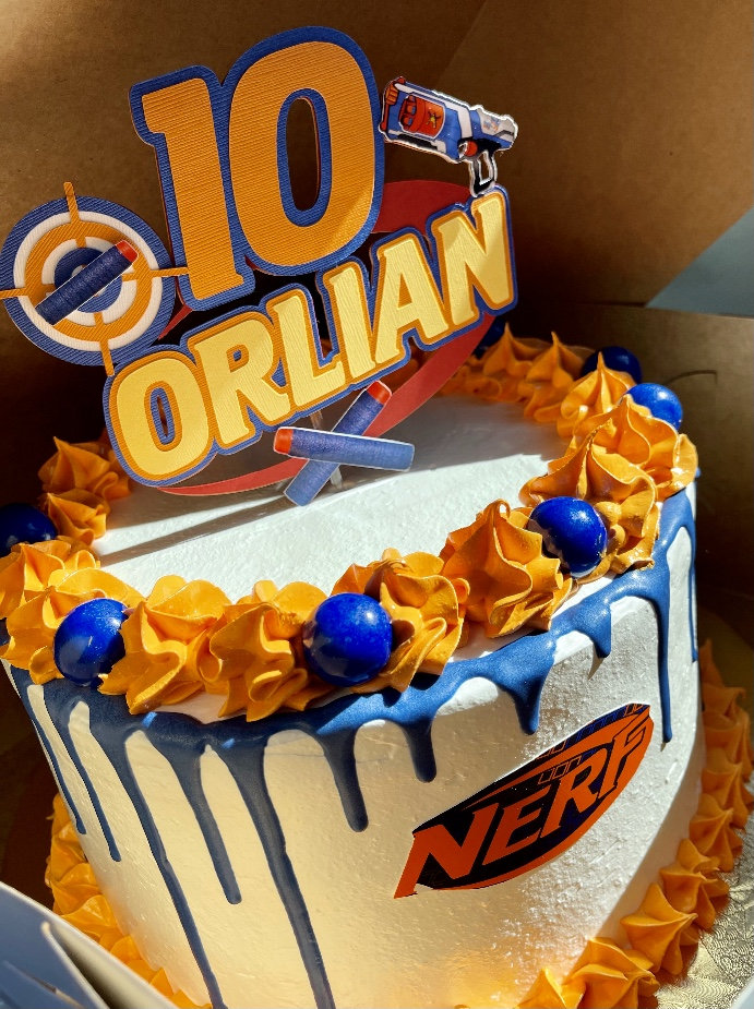 Nerf Party Supplies NERF Inspired Themed 3D Cake Topper Party